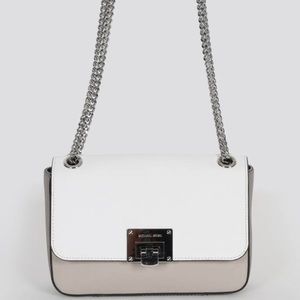 MICHAEL KORS Tina Flap Saffiano Bicolor Chain